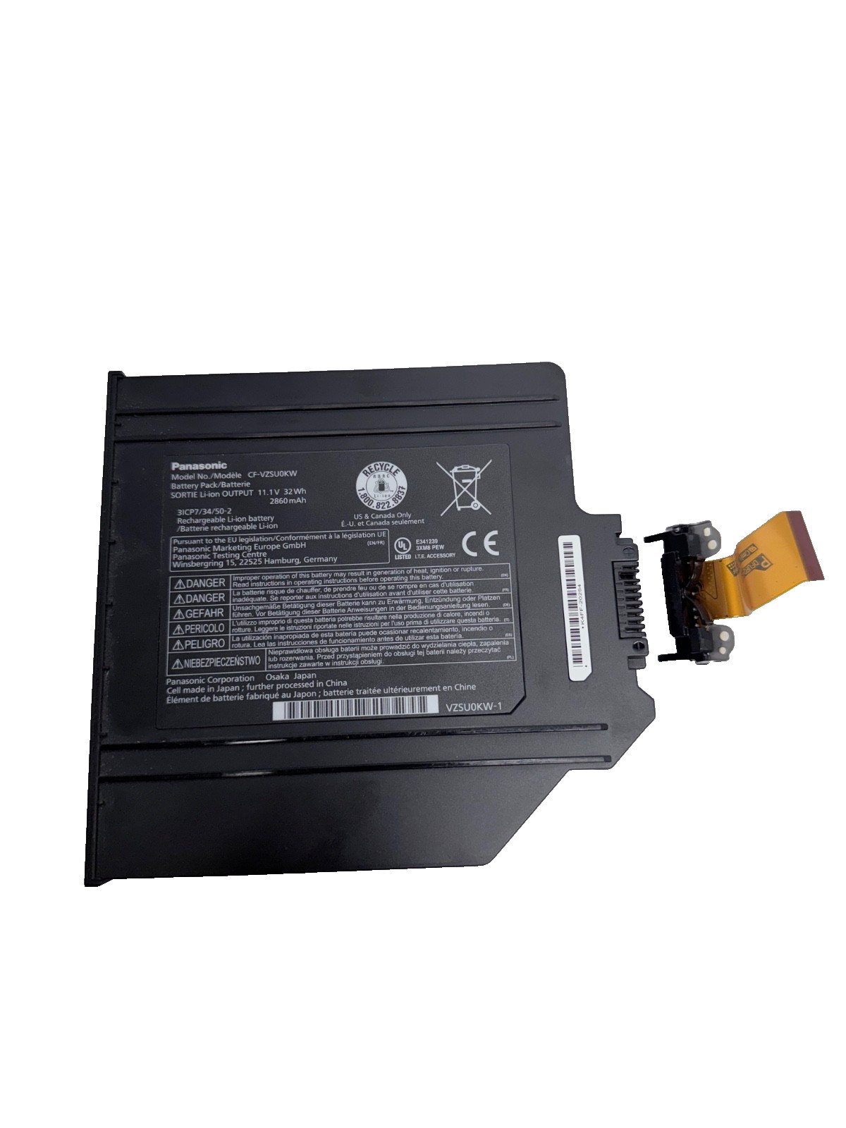USED CF-54 Panasonic Original Battery Pack CF-VZSU0KW Media Bay 2nd Battery Pack