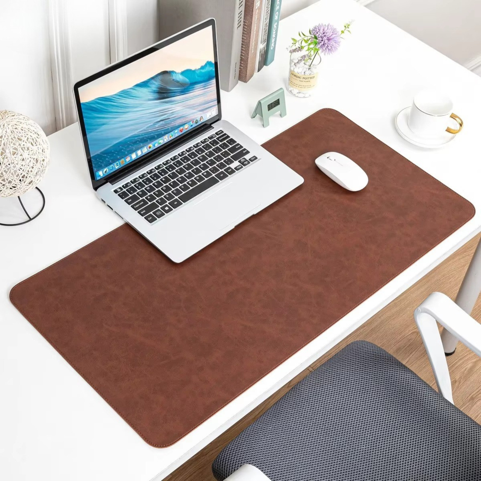 Premium PU Leather Desk Mat – Waterproof, Non-Slip & Easy to Clean