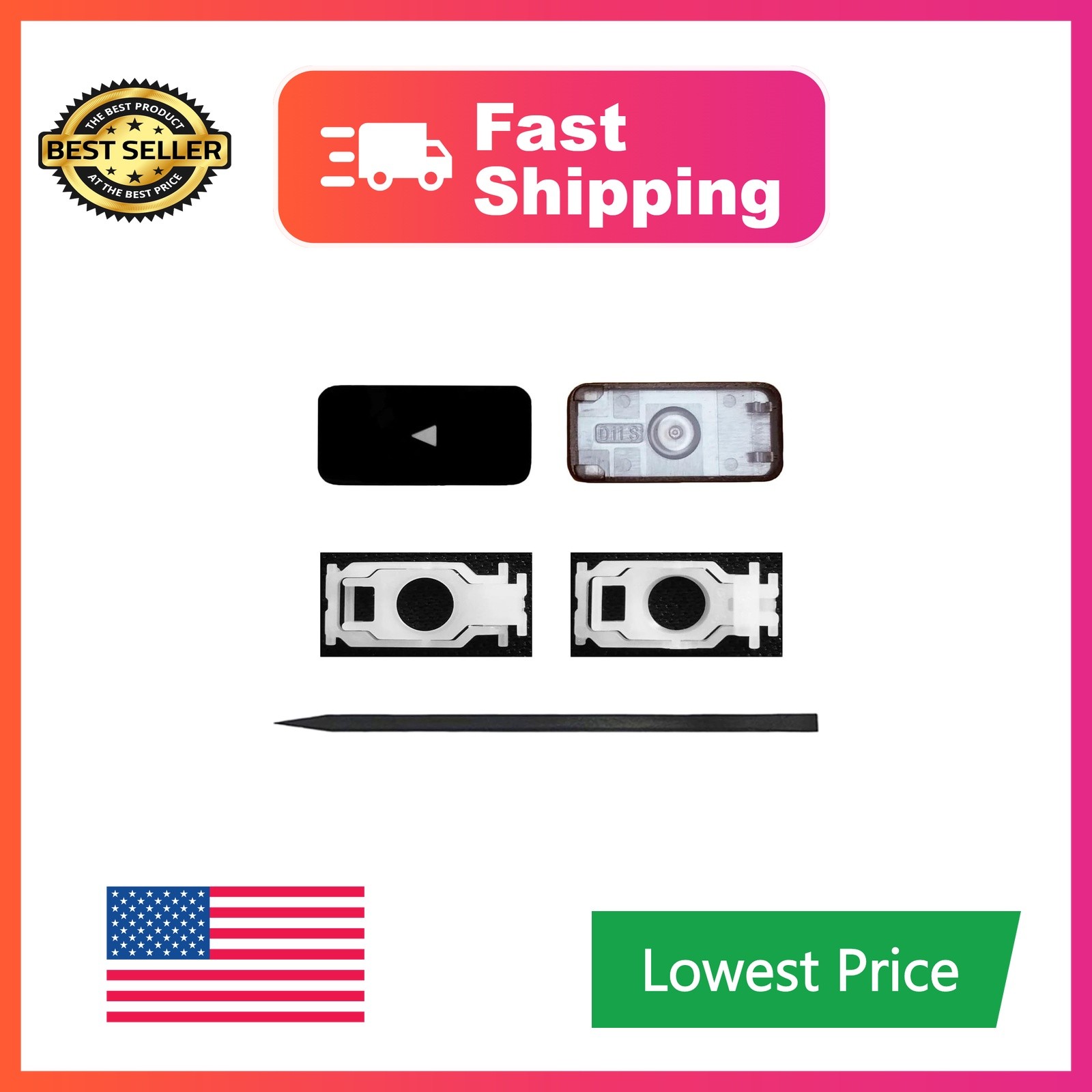 Bfenown Replacement Arrow Key Cap Keycap and Hinge for MacBook Pro/Air Model