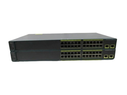 Lots of 2 Cisco Catalyst WS-C2960-24TT-L Switch