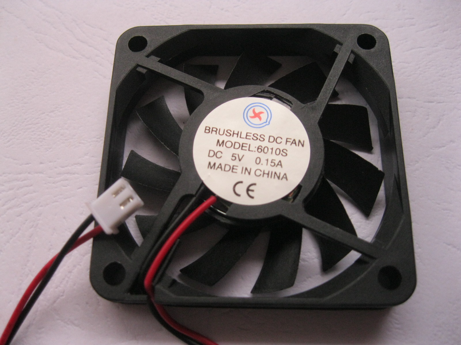 2 pcs Brushless DC Cooling Fan 11 Blade 5V 6010S 60x60x10mm 2Wire Sleeve Bearing
