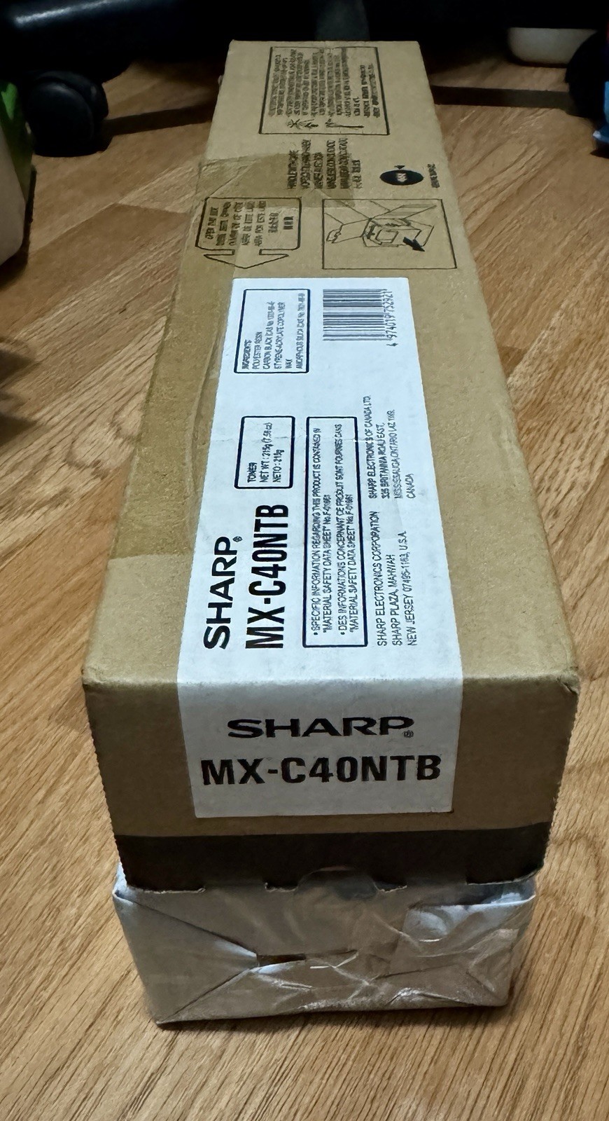 Sharp MX-C40NTB  Black Toner Cartridge MXC40NTB Genuine Original - SEAL IN PLACE