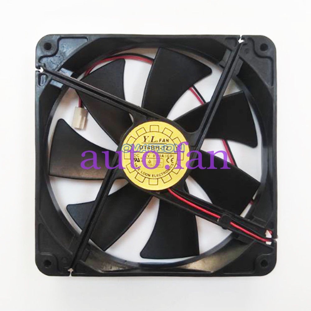 1pc D14BH-12 DC12V 0.70A cooling fan 2pin  140*140*25mm