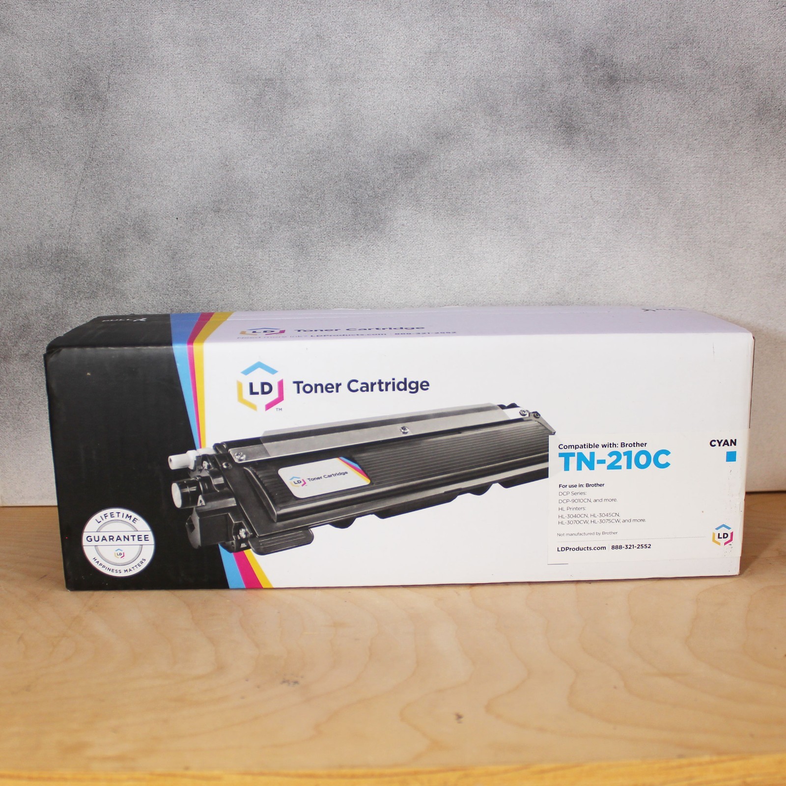 Genuine LD Toner Cartridge TN-210C Cyan for use in Brother Printer NIB