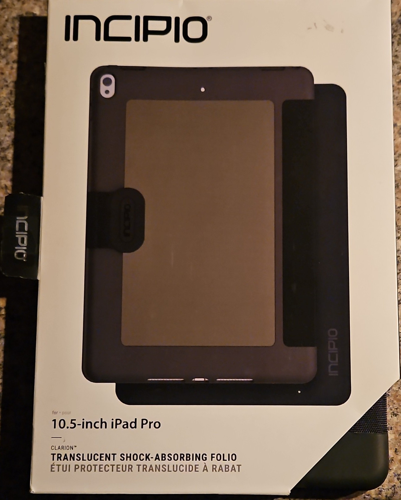 Incipio Clarion TPU Folio Case for iPad Pro 10.5 Black Shockproof Stand