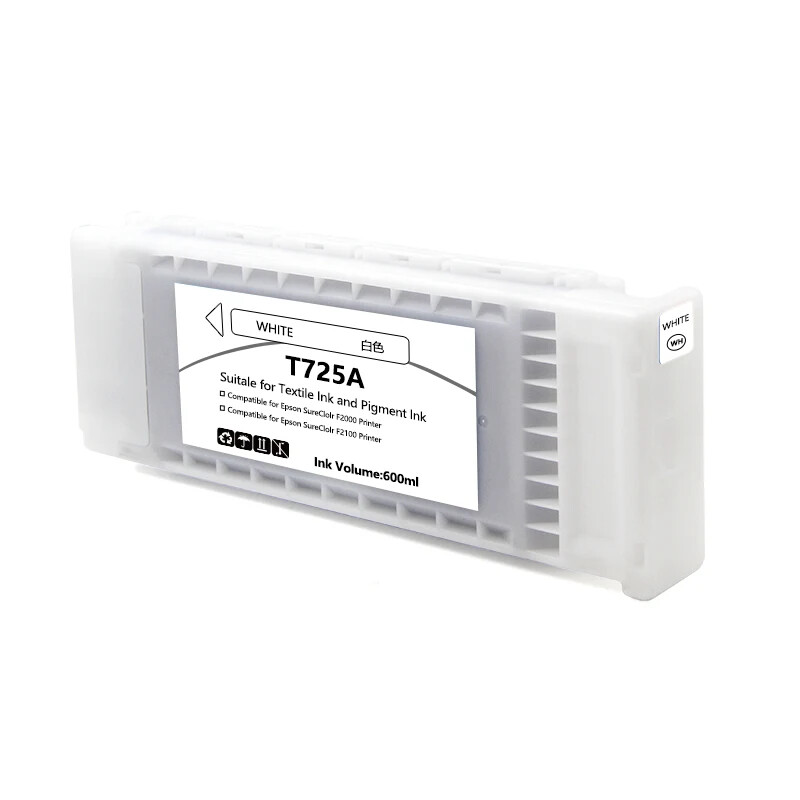 2*600ml T725A Compatible Ink Cartridge With Ink for Epson F2000 F2100 Printer