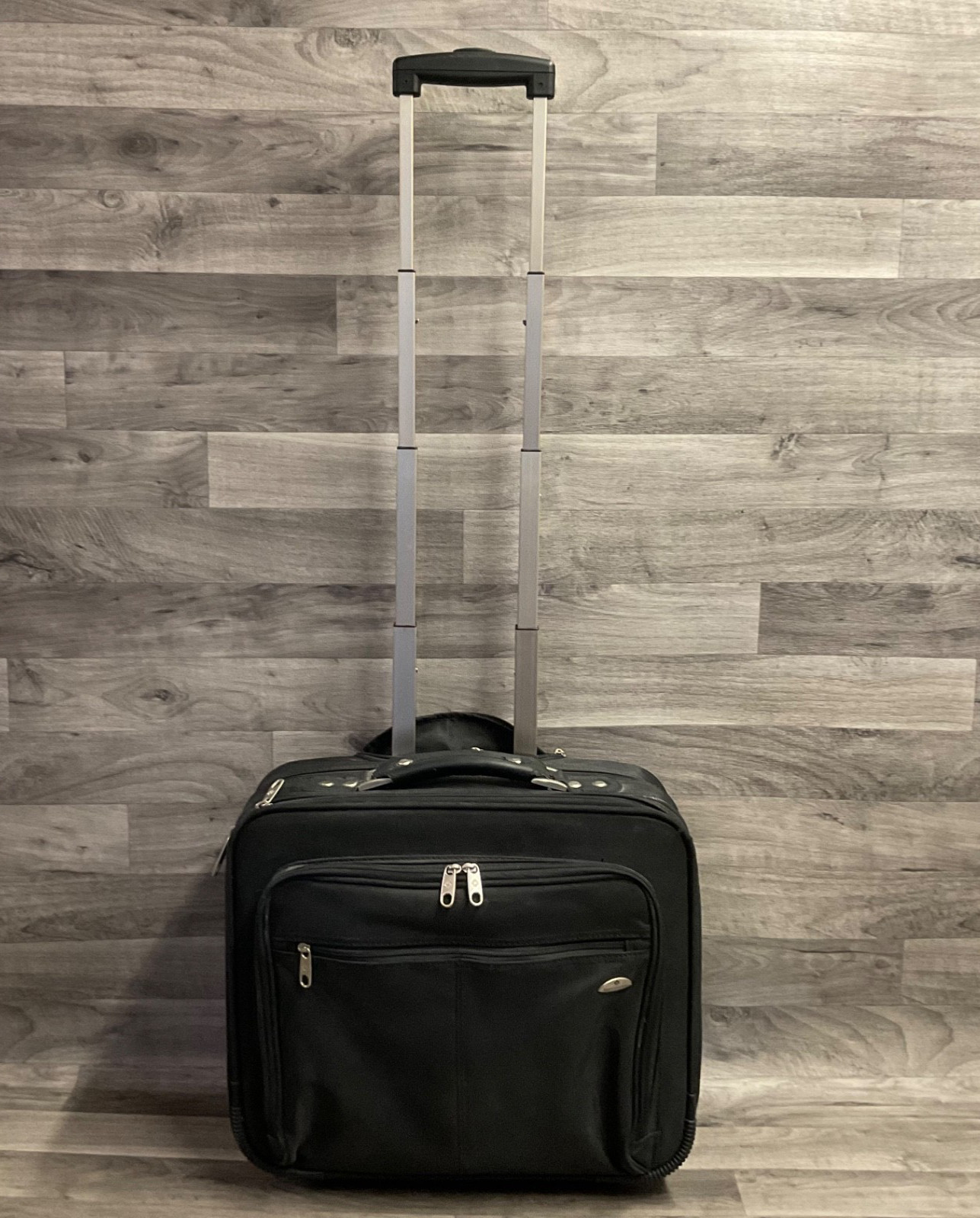 Samsonite Black Rolling Business Briefcase Carry On Laptop Travel Bag - Nice