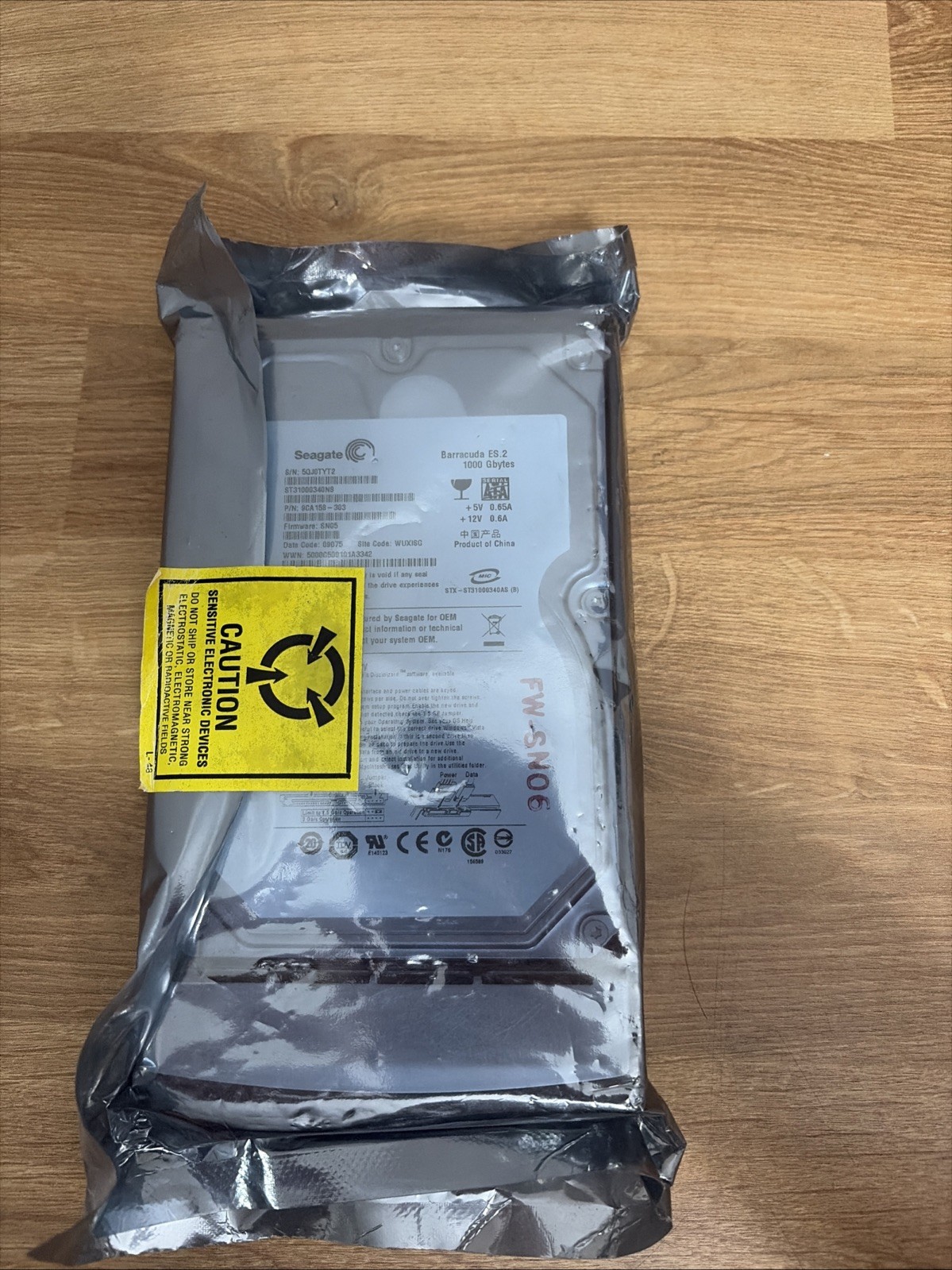 Seagate Barracuda ES.2 1000 GB FW-SNO6