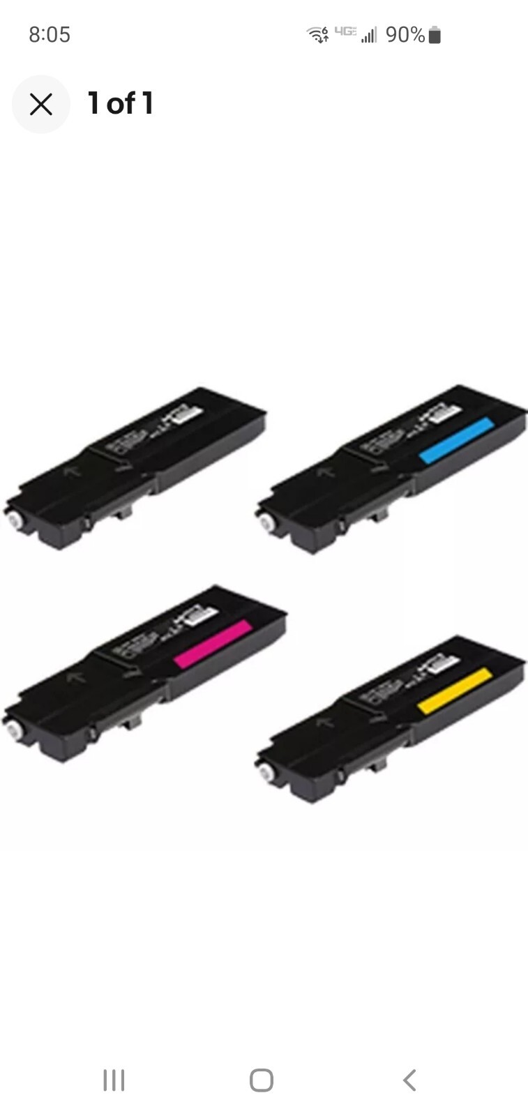 New (4) Pack C400 C405 C400D Compatible Toner Cartridges BK/C/M/Y~FREE SHIPPING
