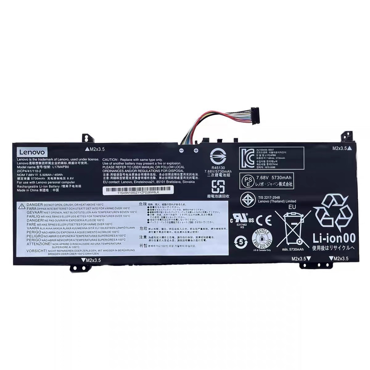 Genuine L17C4PB0 L17M4PB0 Battery For Yoga 530-14ARR 530-14IKB Flex 6-14IKB/NEW