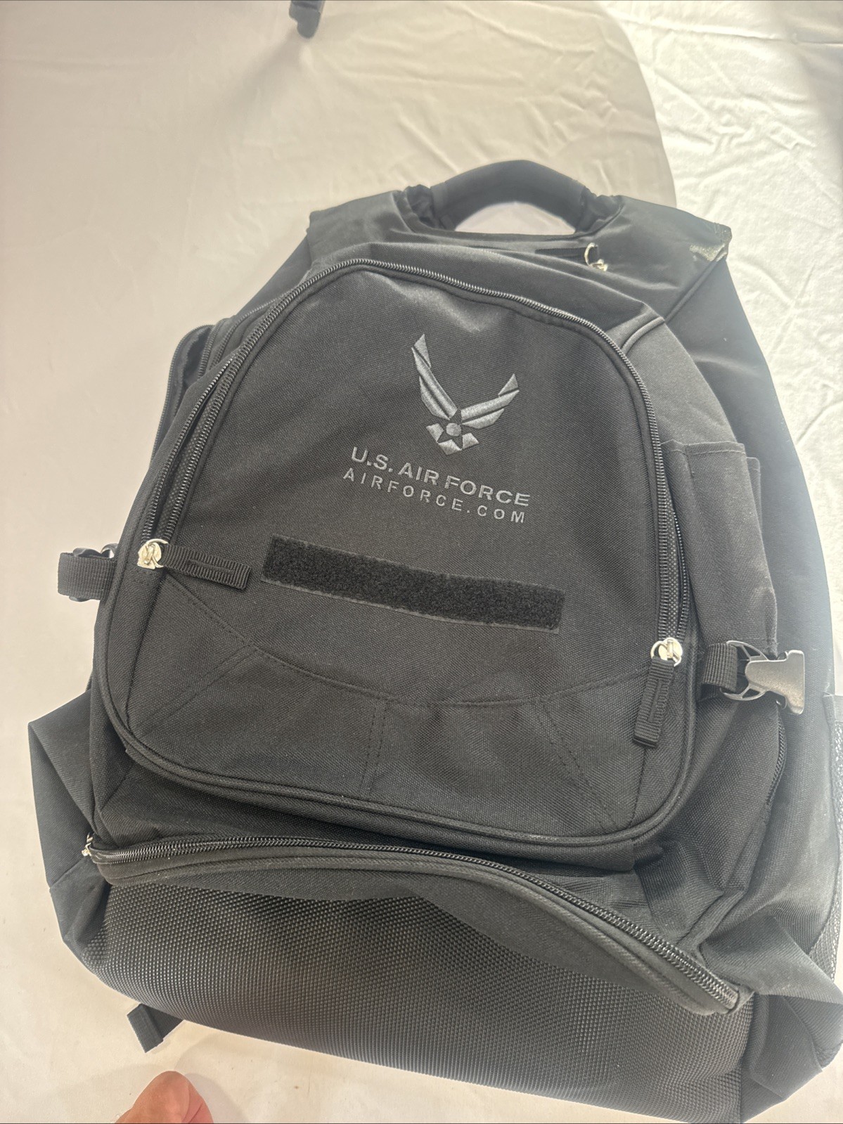 U.S. Air Force C-AF0711A Laptop Backpack – Black Polyester – 20" x 16"