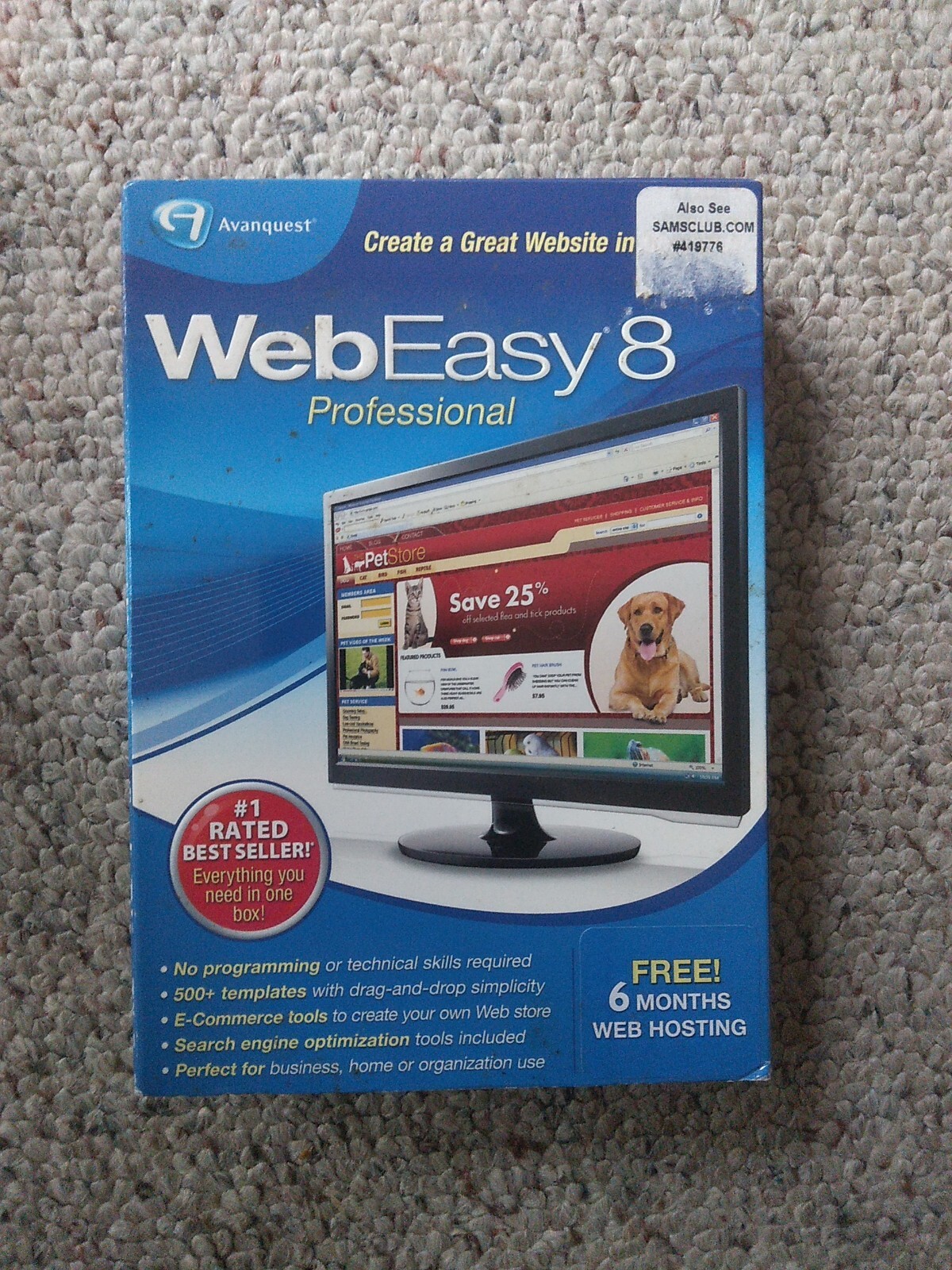 Avanquest WebEasy 8 Professional - Full Version for Windows