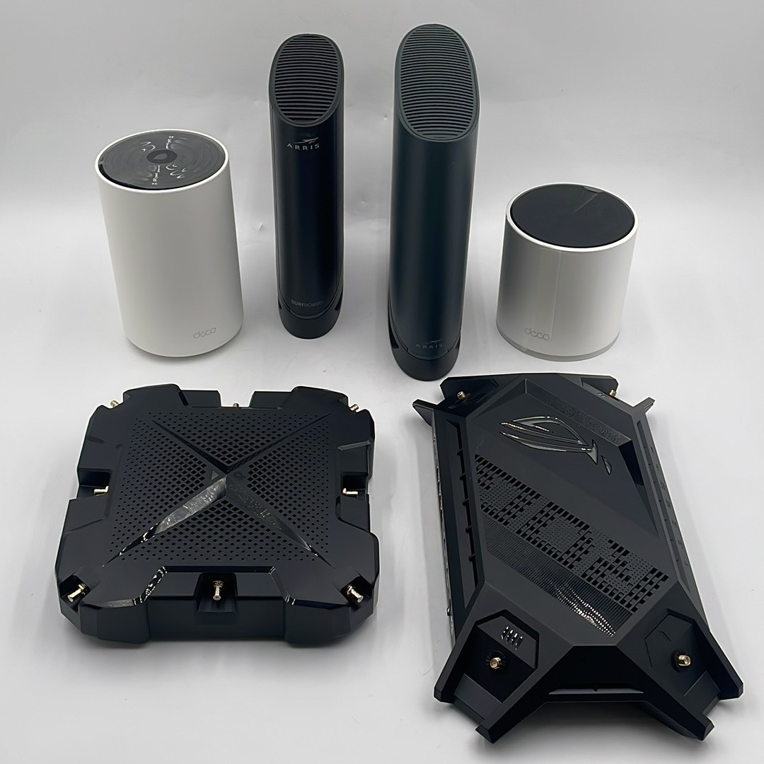 Lot of 6 Different Defective Asus/TP-Link/Arris Routers For Parts/Repair - AS IS