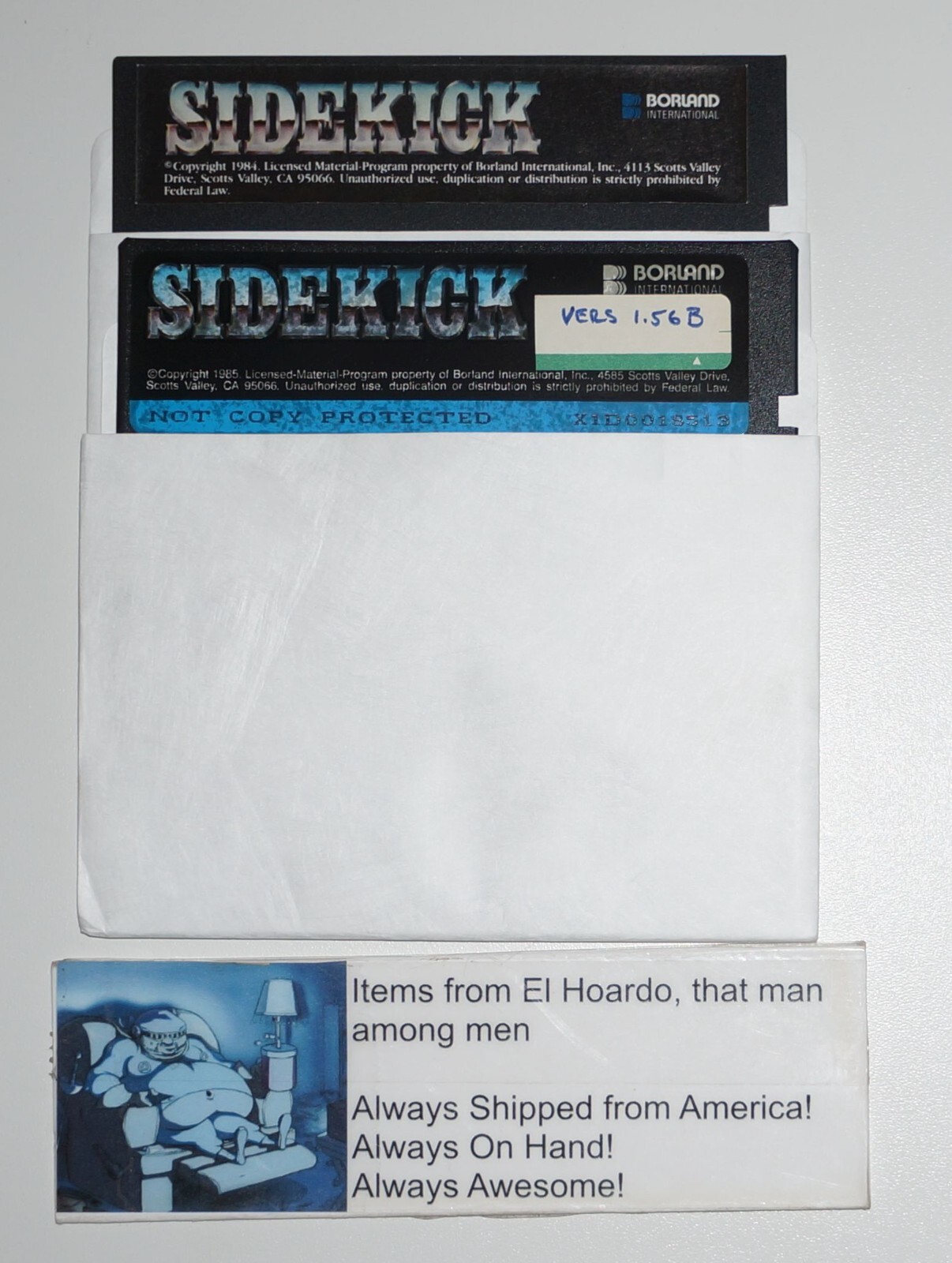 Sidekick 1.56B by Borland 1984/1985 Computer Software
