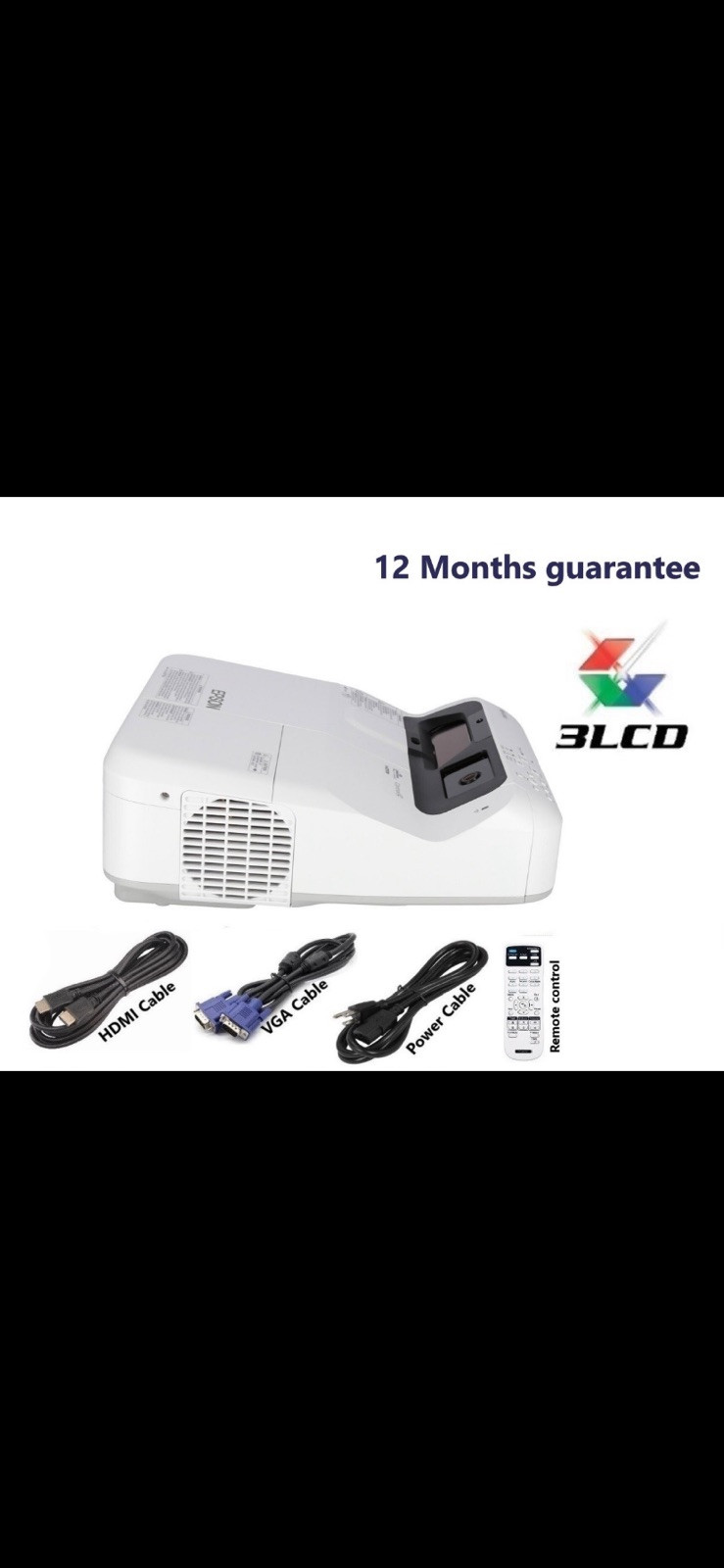 Epson PowerLite 680 3LCD XGA Projector 3500 Lumens