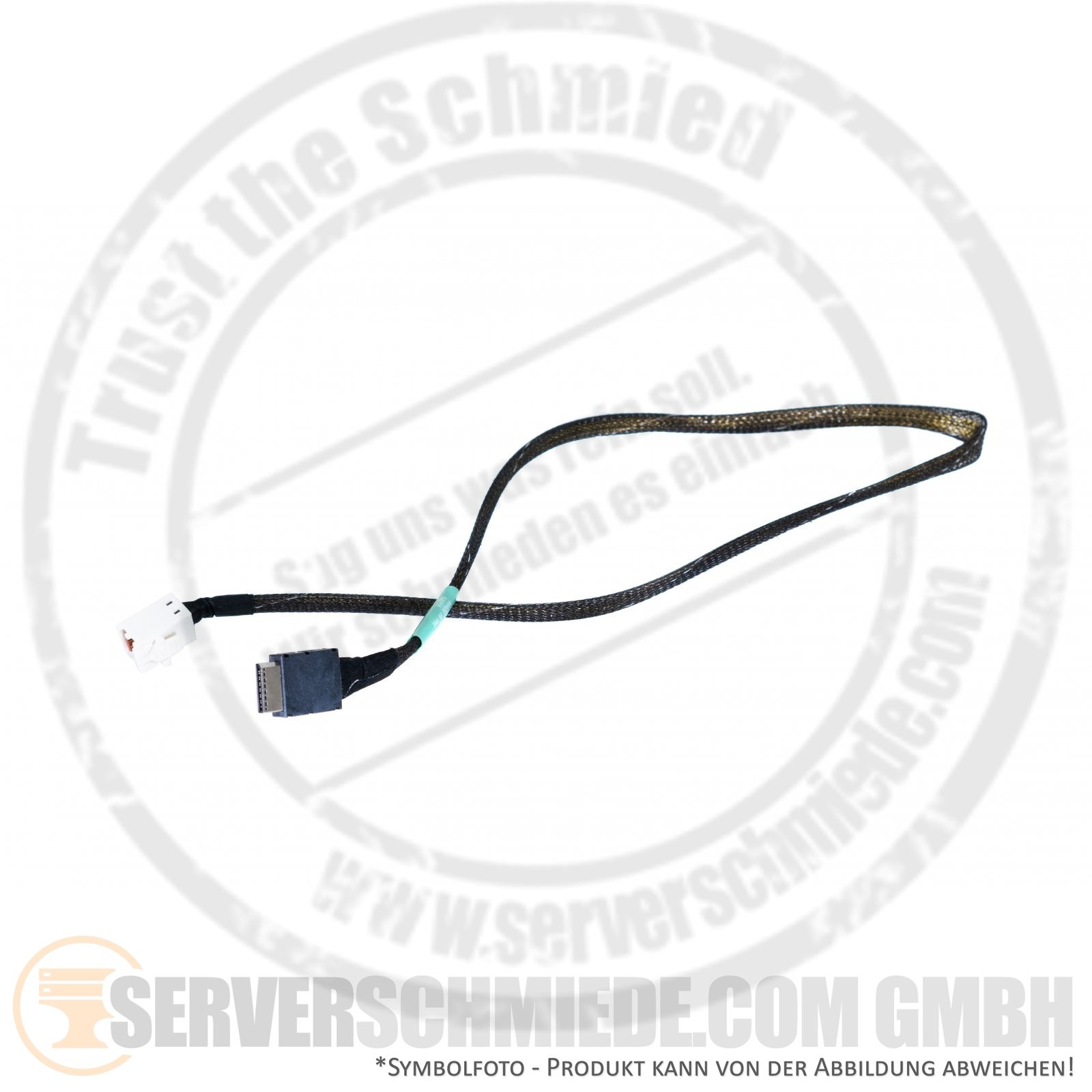 Supermicro 55cm NVMe SAS Cable 1x OCuLink SFF-8611 Straight to 1x SFF-8643 Straight