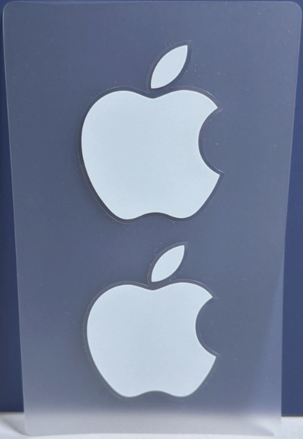 Original Authentic Apple logo stickers Sheet 2 Stickers, From iPad Boxes NEW
