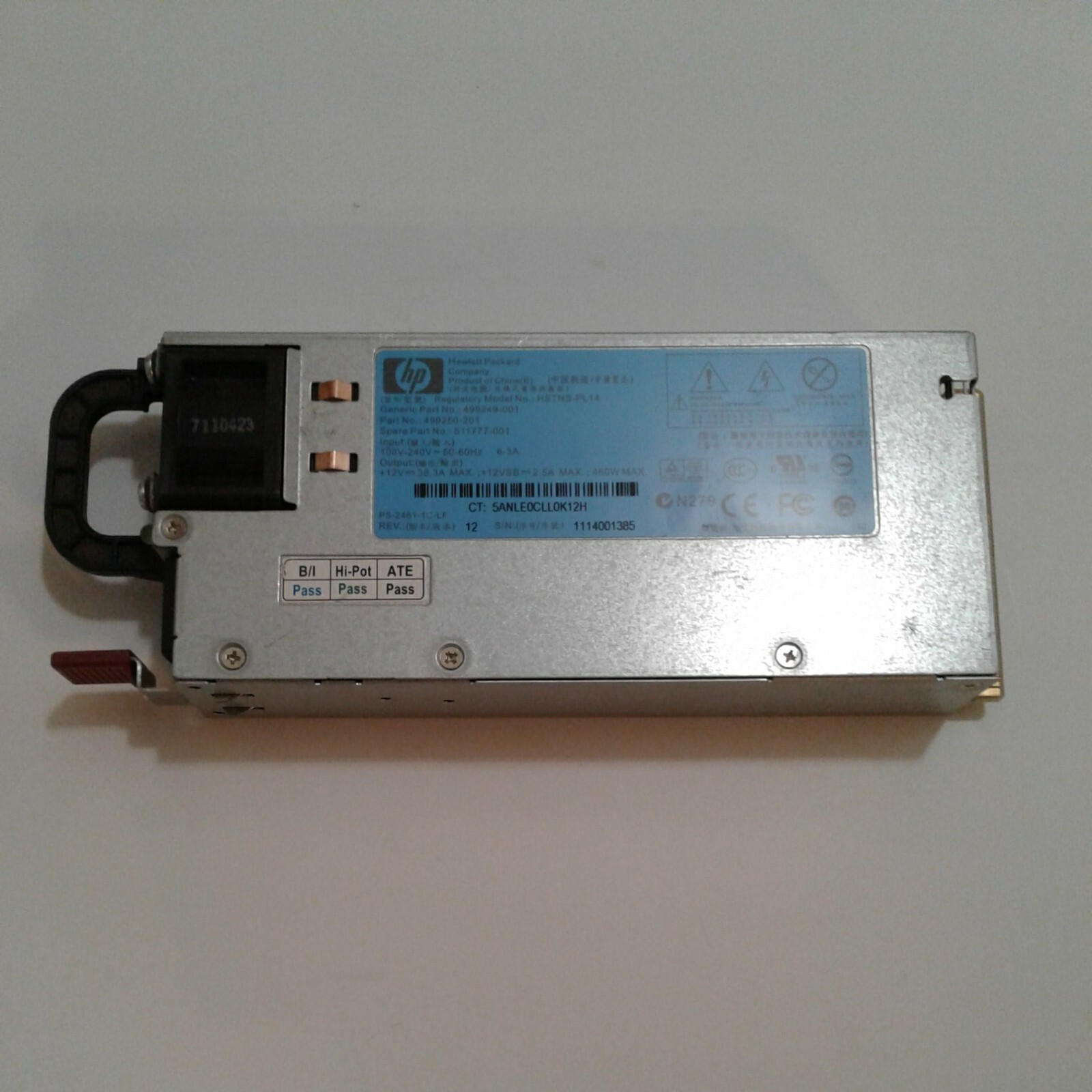 HP HSTNS-PL14 460W Modular Server Power Supply