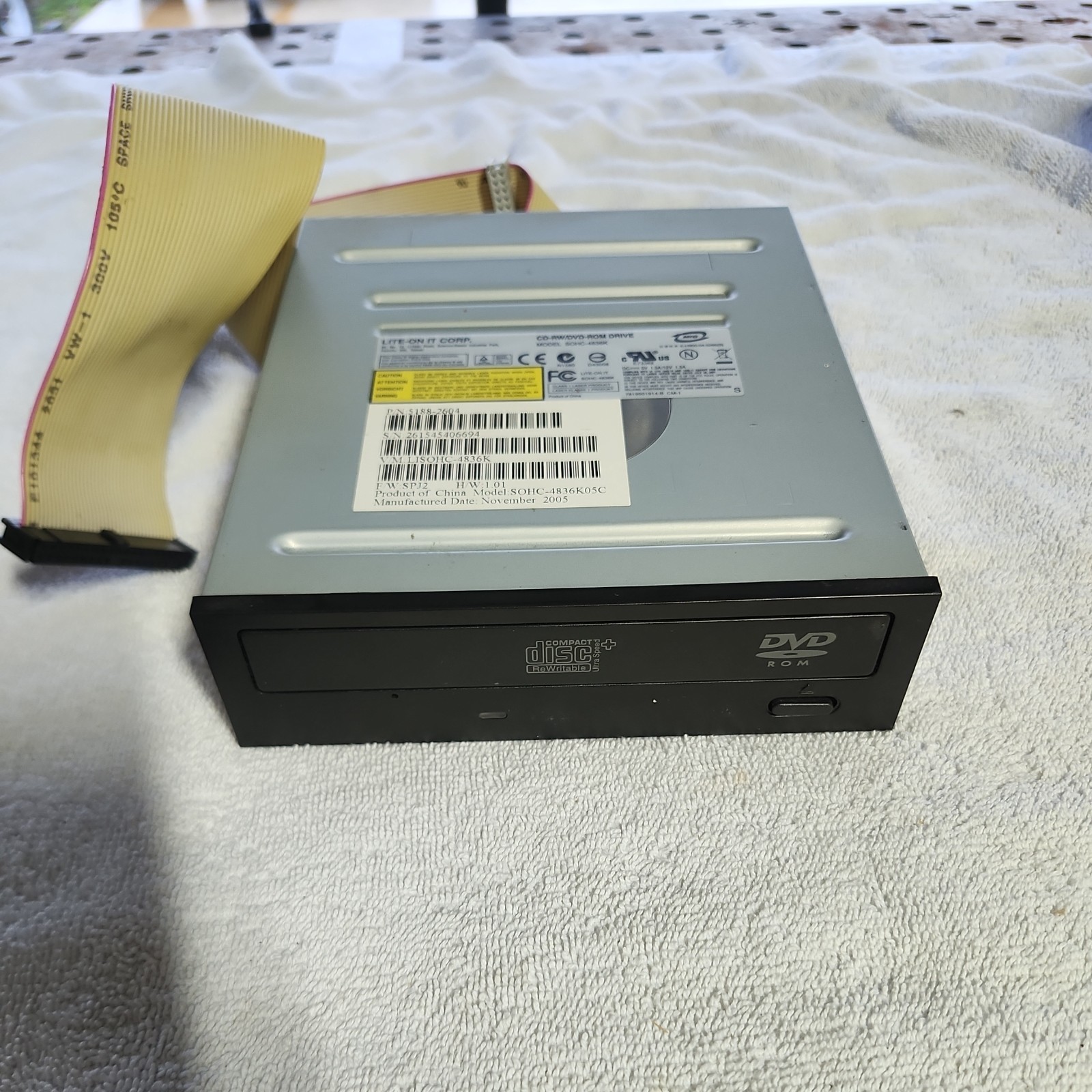 HP Hewlett-Packard MODEL SOHC-4836K CD RW/DVD ROM DRIVE