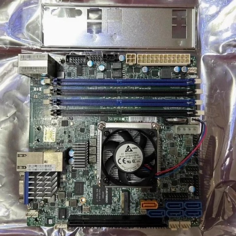 Supermicro X10SDV-4C-TLN2F ITX Motherboard XEON D1521 Dual 10Gigabit network por