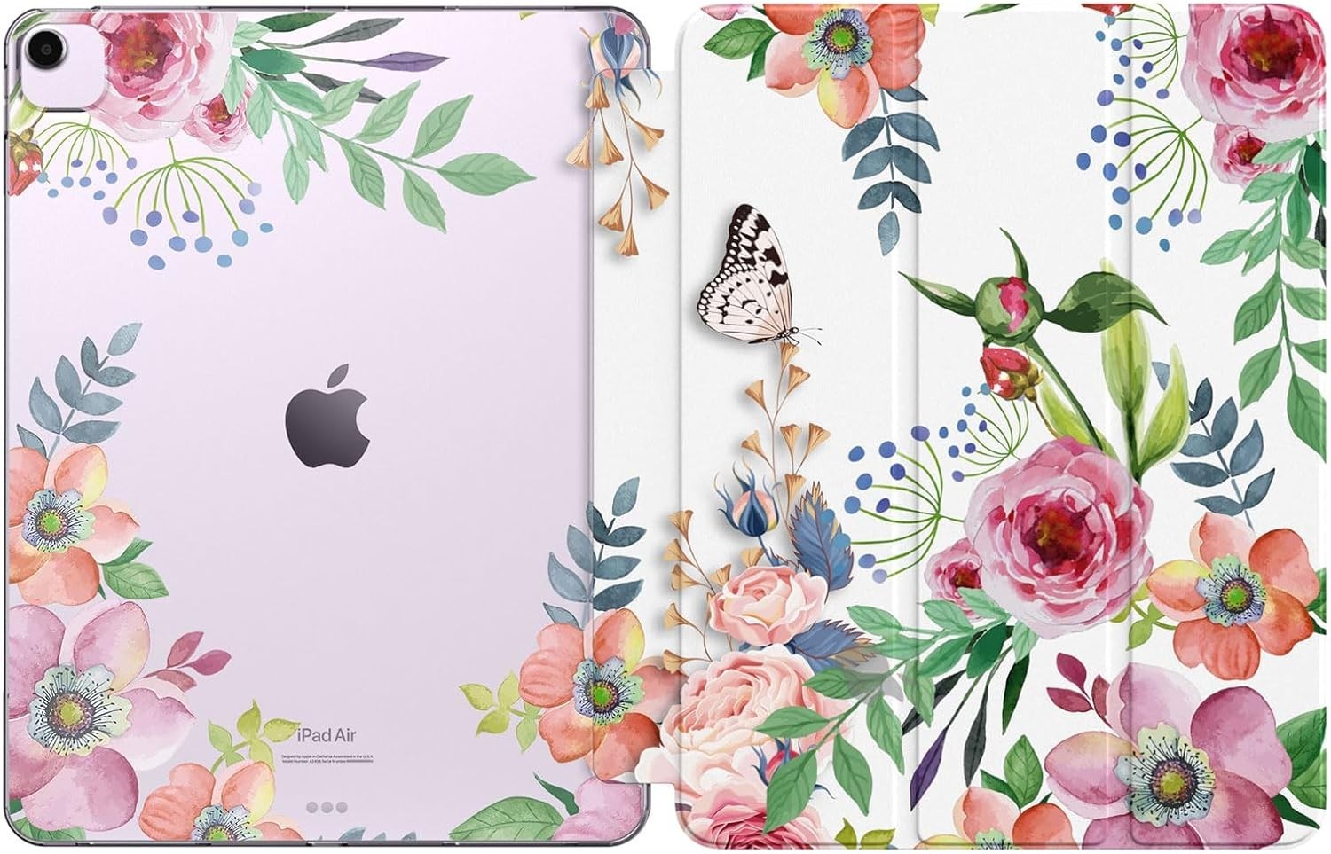 for iPad Air 13 inch Case M3 2025/M2 2024, iPad Air 13 inch fragrant flowers
