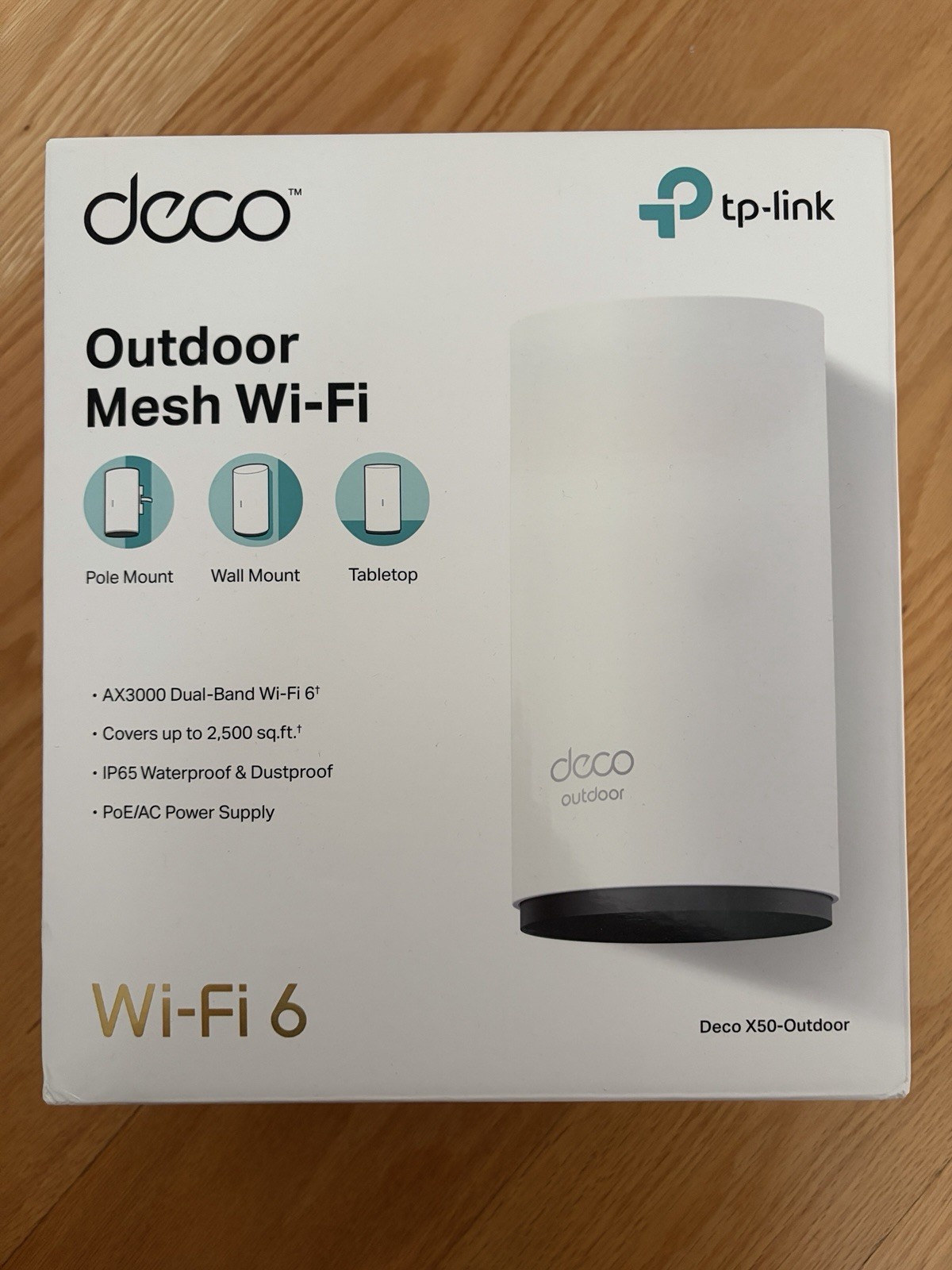TP-Link Deco X50-Outdoor AX3000 Dual-Band Wi-Fi 6 Outdoor Mesh Access Point