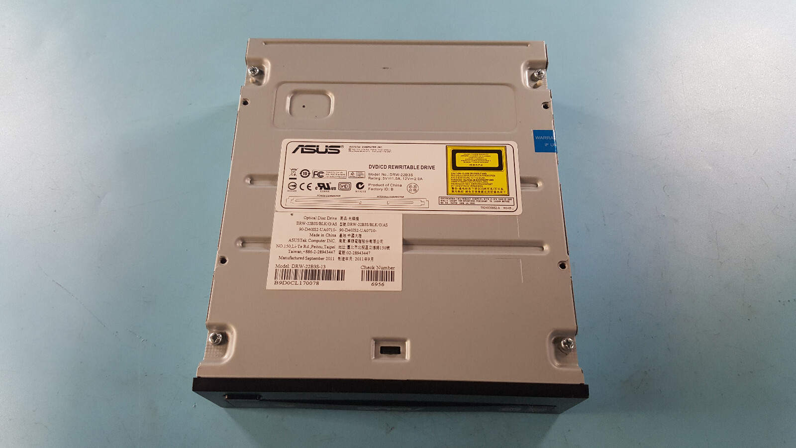 ASUS DRW-22B3S DVD/CD Rewritable Drive