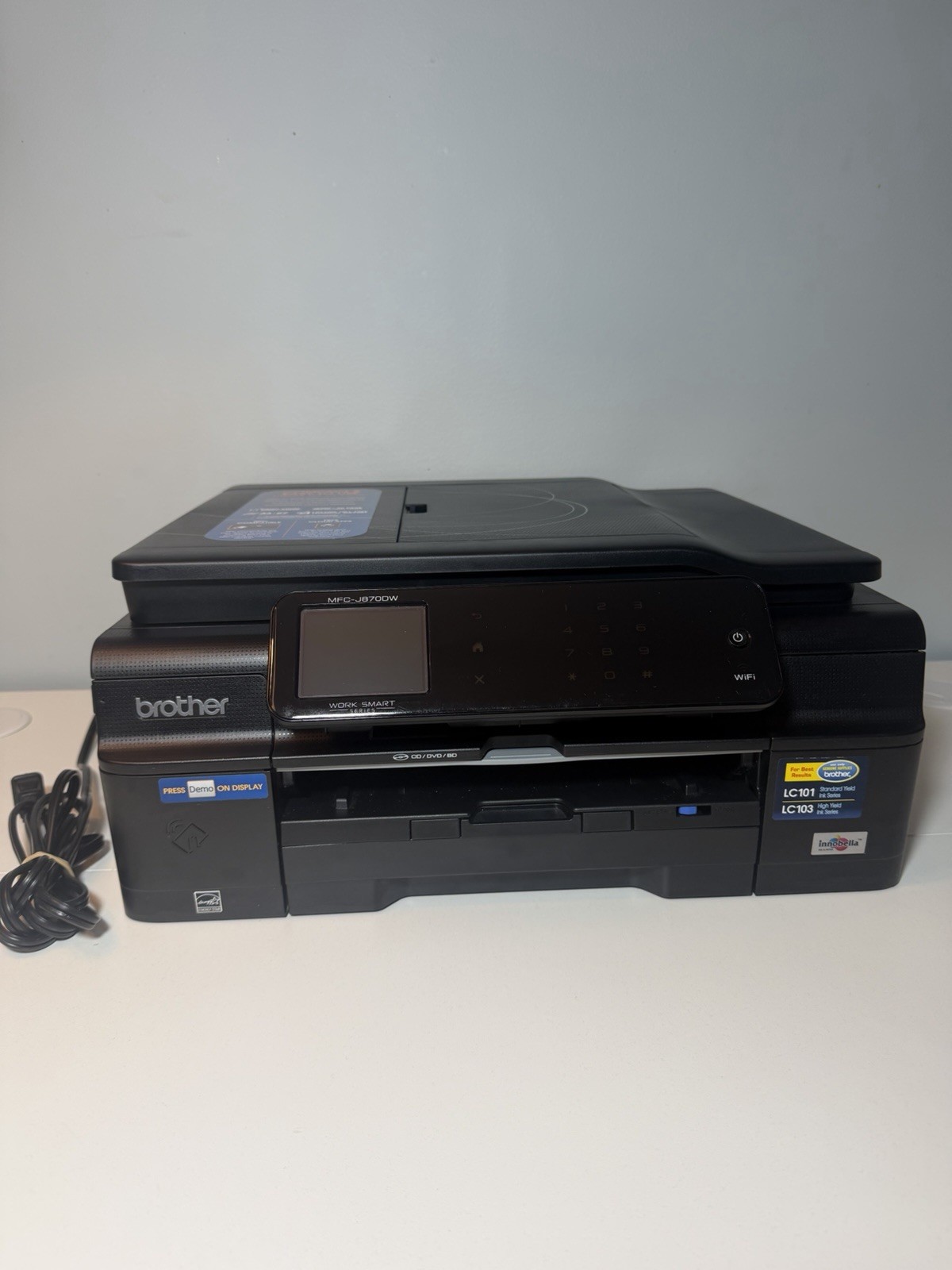 Brother MFC-J870DW Work Smart All-In-One Inkjet Printer Tested & Reset 