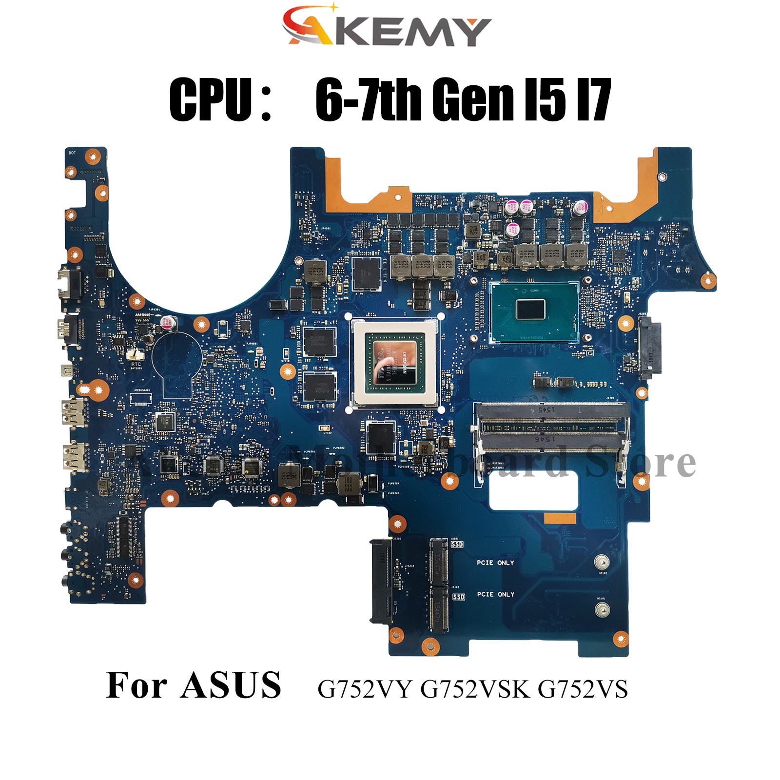 G752VY Motherboard For ASUS G752VSK GL752VW GL752VL G752VS Mainboard W/CPU