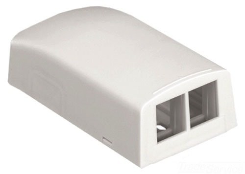 Panduit NetKey 2 Sockets Surface Mounting Box (nk2bxwh-a) (nk2bxwha)