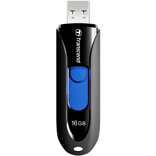 TRANSCEND TS16GJF790K 16GB JetFlash 790 USB 3.1 Gen 1 Flash Drive Black Slide