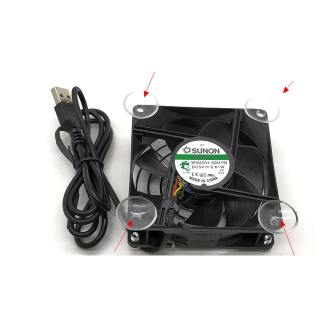  router set top box Tablet Cooler Rack USB fan MF80250V4-1Q03A-F99 5V 80*80*25mm