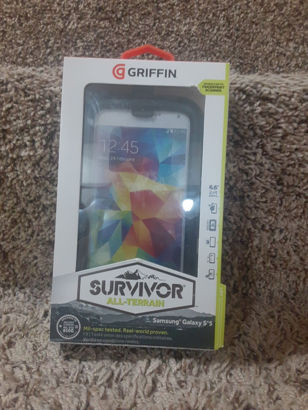 BRAND NEW GENUINE GRIFFIN Survivor Samsung Galaxy S5 Protector Case | BLACK