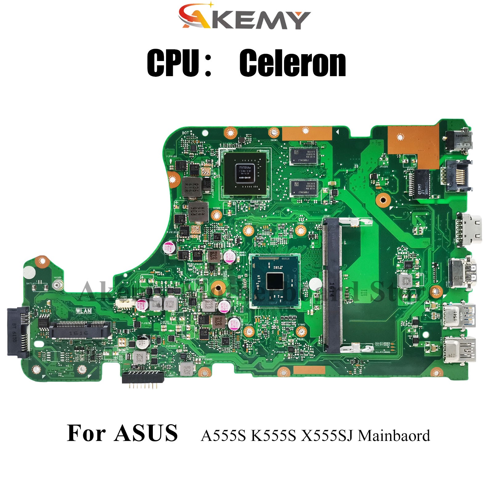 X555SJ Laptop Motherboard For ASUS VivoBook A555S X555S Mainboard W/ CPU