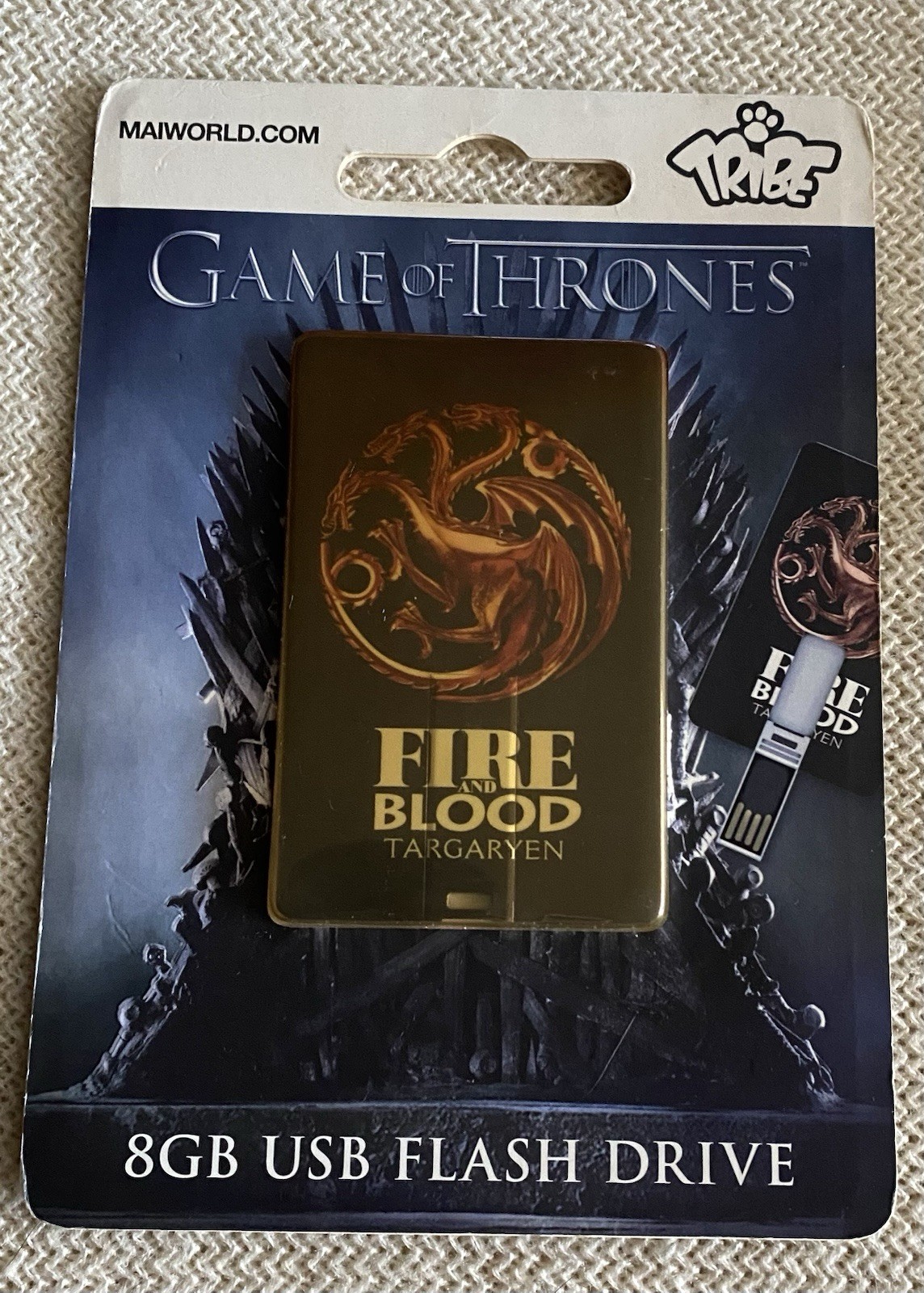 Tribe Game of Thrones Fire and Blood Targaryen 8GB USB Flash Drive
