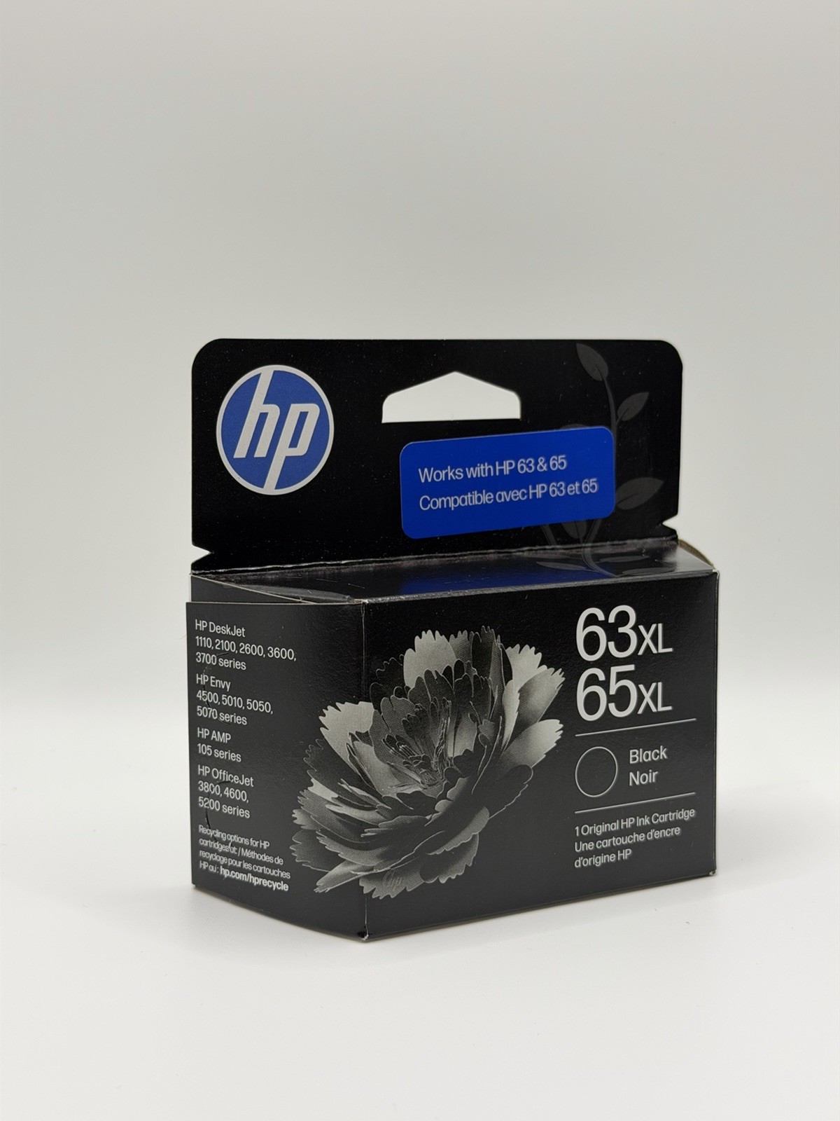 Genuine HP 63xl/65xl Black Ink Cartridge B7RT5AN 300 Page Yield, Dated 01/2028
