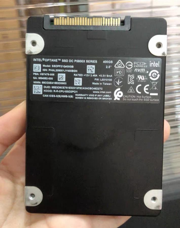 Intel OPTANE P5800X 400GB SSDPF21Q400GB U.2 NVMe PCIe 2.5" SSD 100% Health