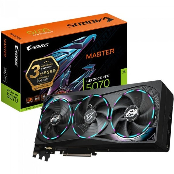 GIGABYTE AORUS GeForce RTX 5070 MASTER D7 12GB / Gaming Graphics Card / Express