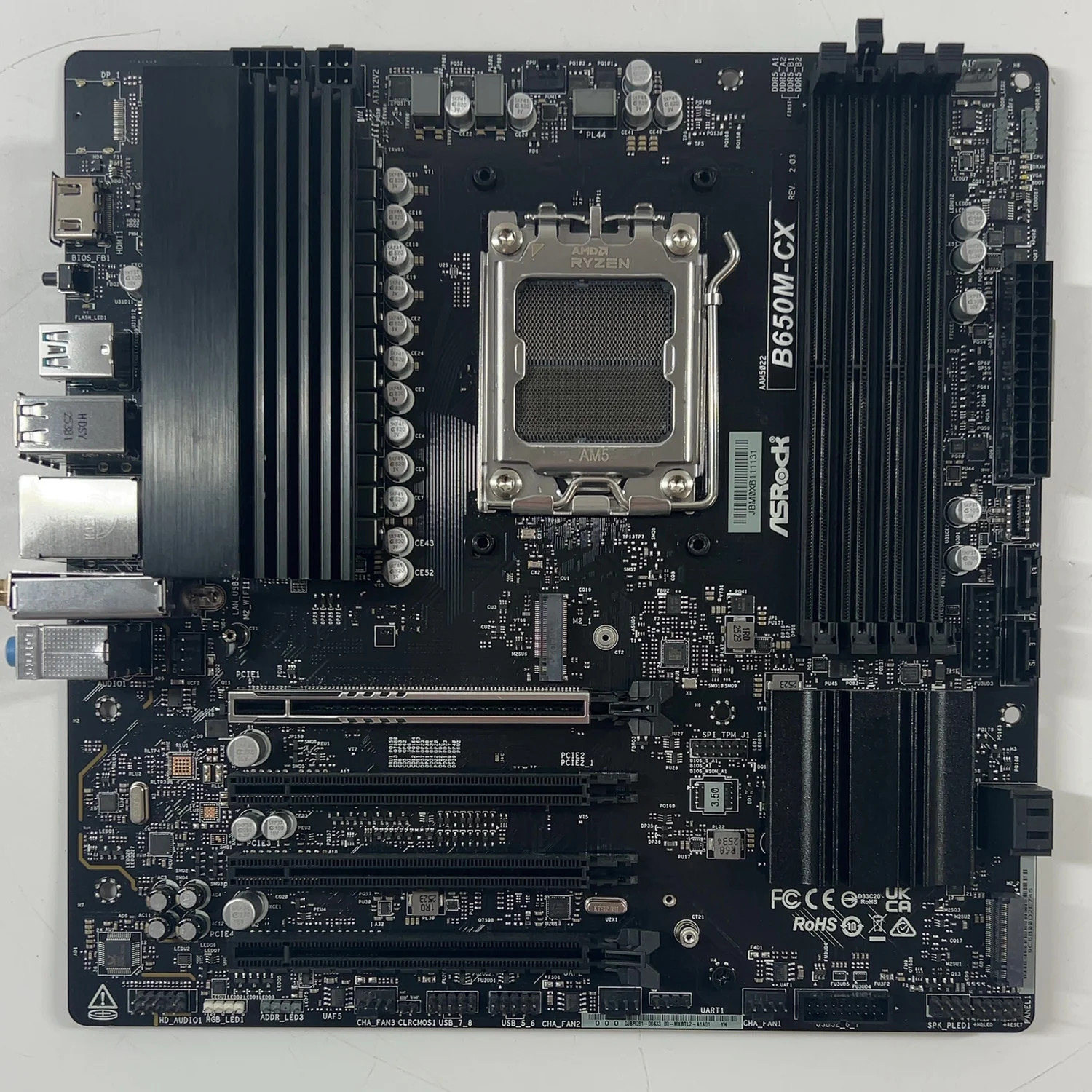 AsRock B650M-CX AM5 microATX AMD DDR5 Motherboard