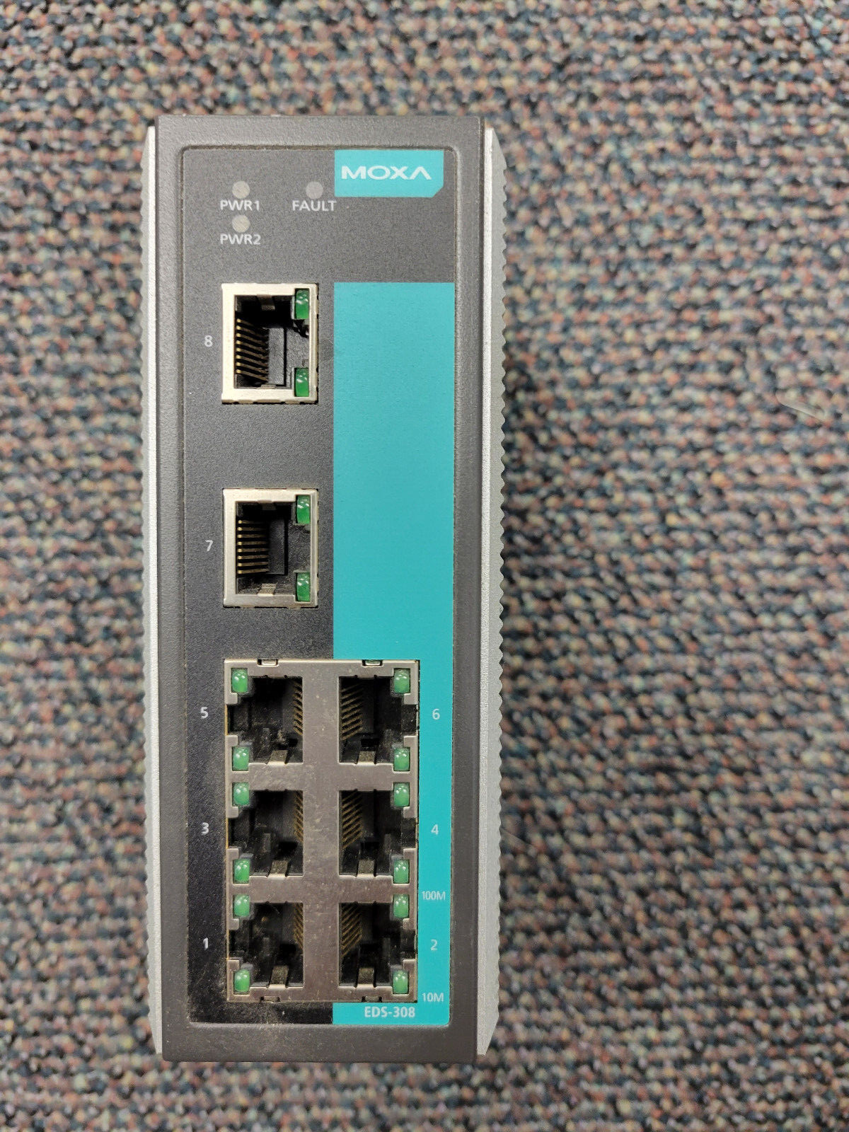 MOXA EDS-308 8-PORT UNMANAGED 3093000000361 REV 2.2.1