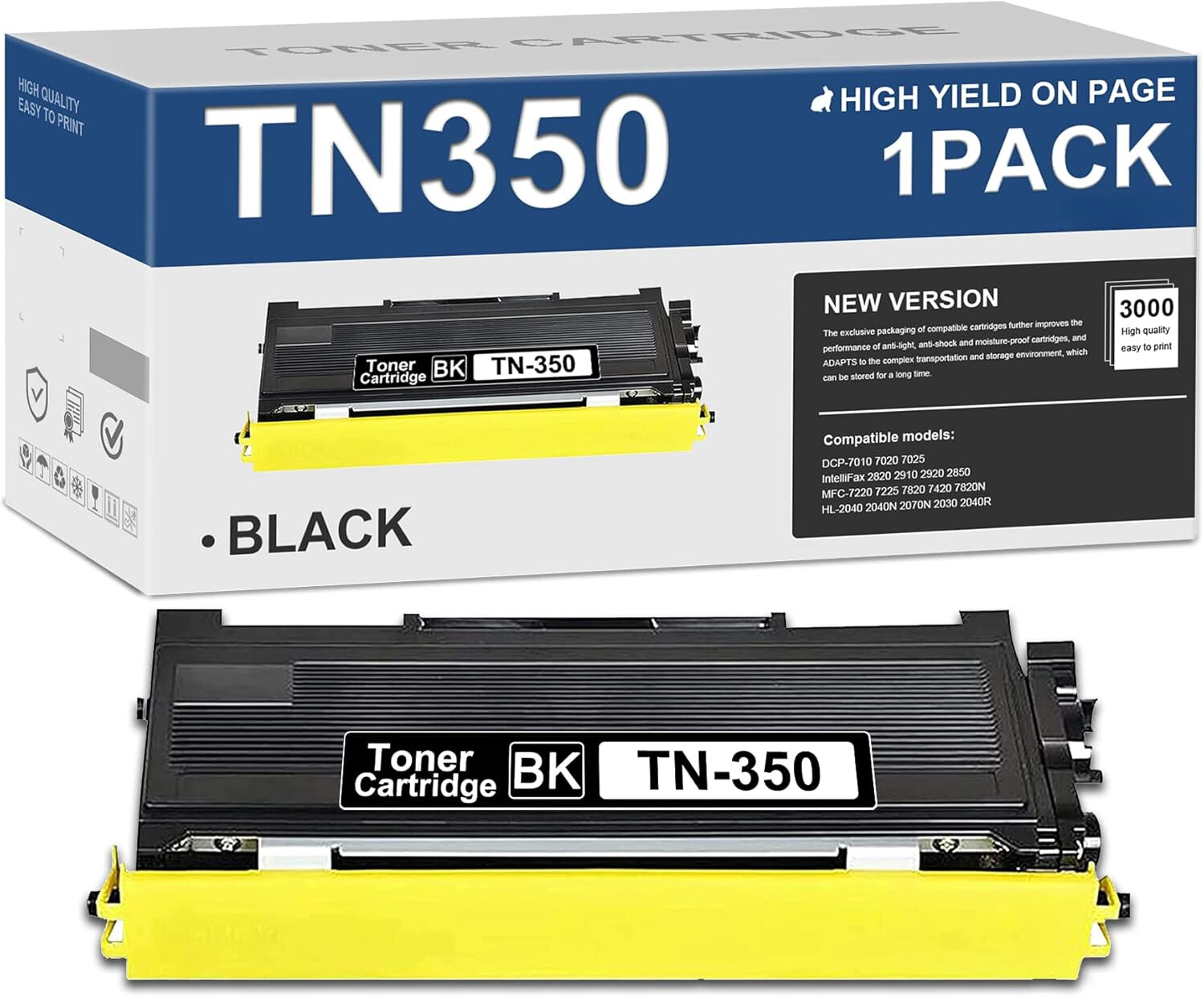 1PK TN350 Toner Cartridge For Brother MFC-7220 MFC-7225N MFC-7420
