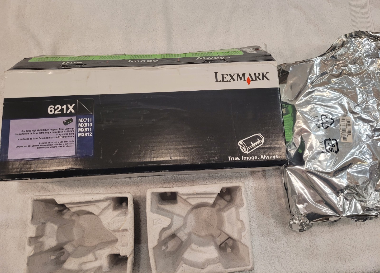 Genuine Lexmark 621X Black Toner Cartridge MX711 MX810 MX811 MX812 Open Box