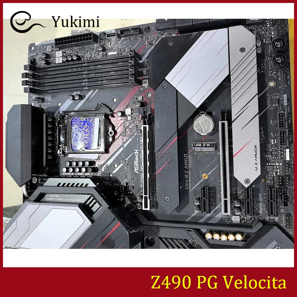 FOR ASROCK Z490 PG Velocita DDR4*4 LGA1200 128GB HDMI DisplayPort Ｍotherboard