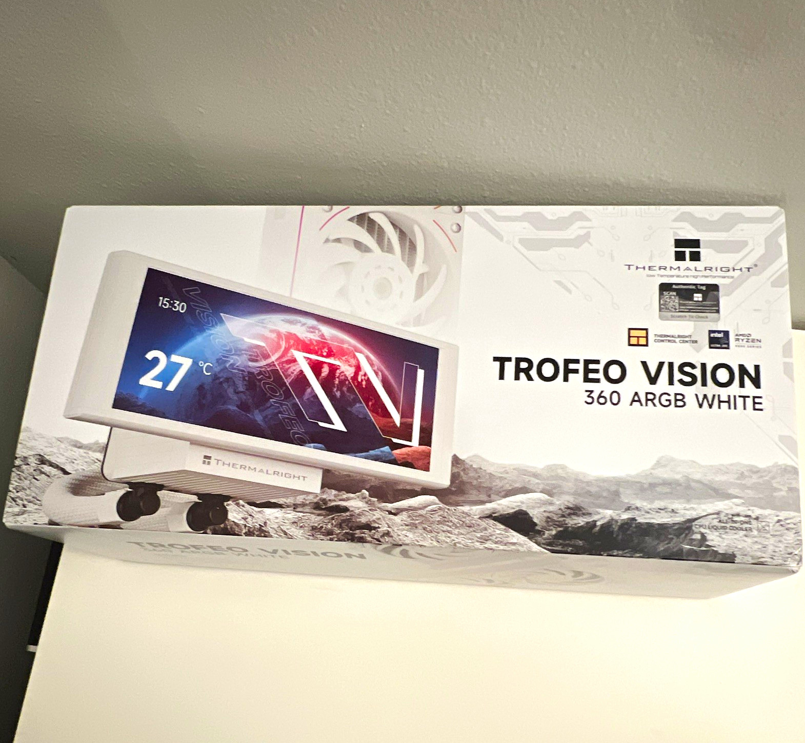 Thermalright Trofeo Vision 360 ARGB White 360mm AIO Liquid CPU Cooler w/ Display