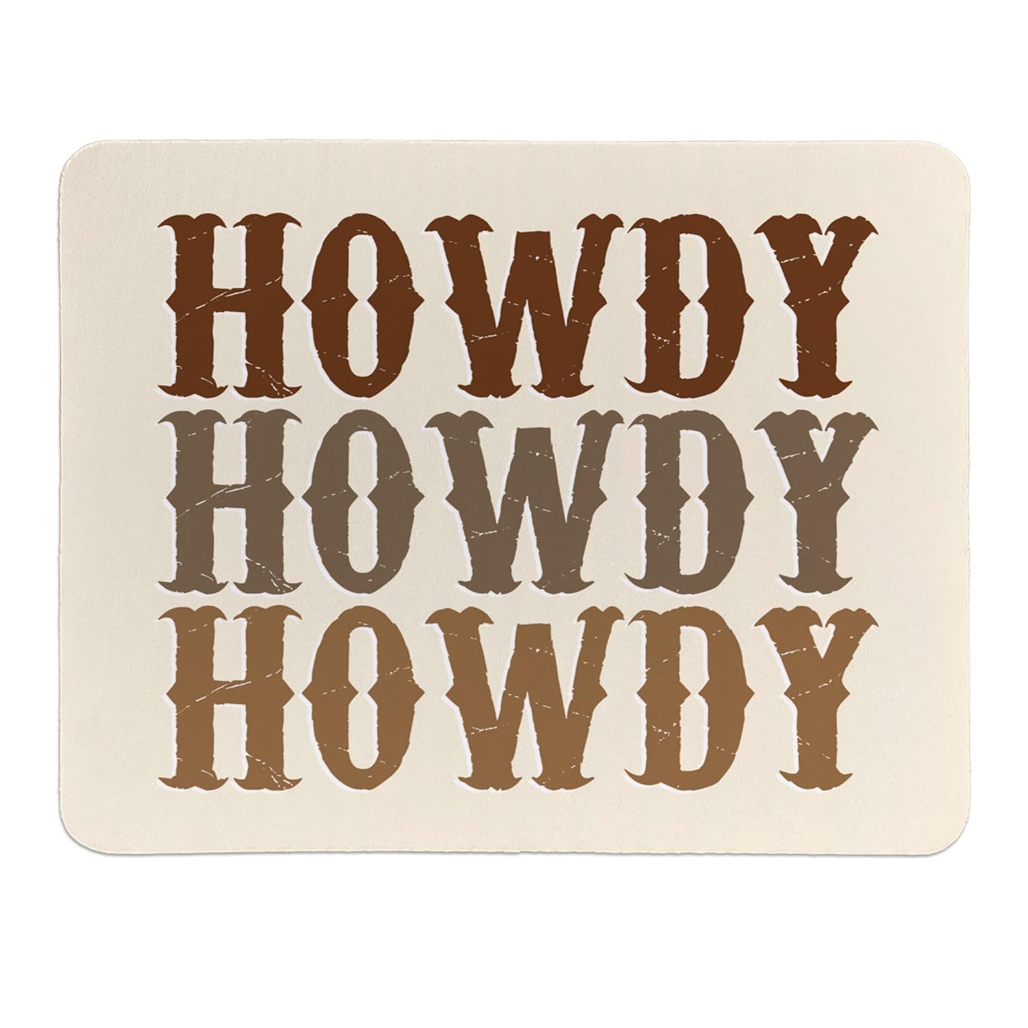 Rusenbao Western Mouse Pad, Desk 9.4 x 7.8 inches, Howdy 