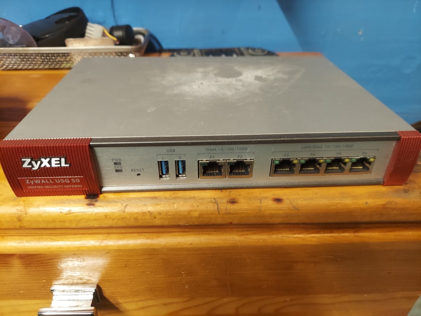 Zyxel ZyWALL USG 50 Unified Security Gateway Used No Power Cord