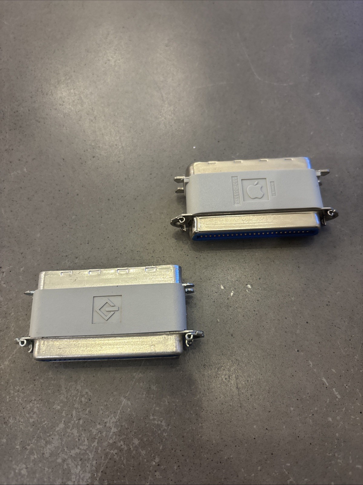 Two Apple Macintosh Beige SCSI Pass-Through Terminator Ends - 590-0695-A - Works