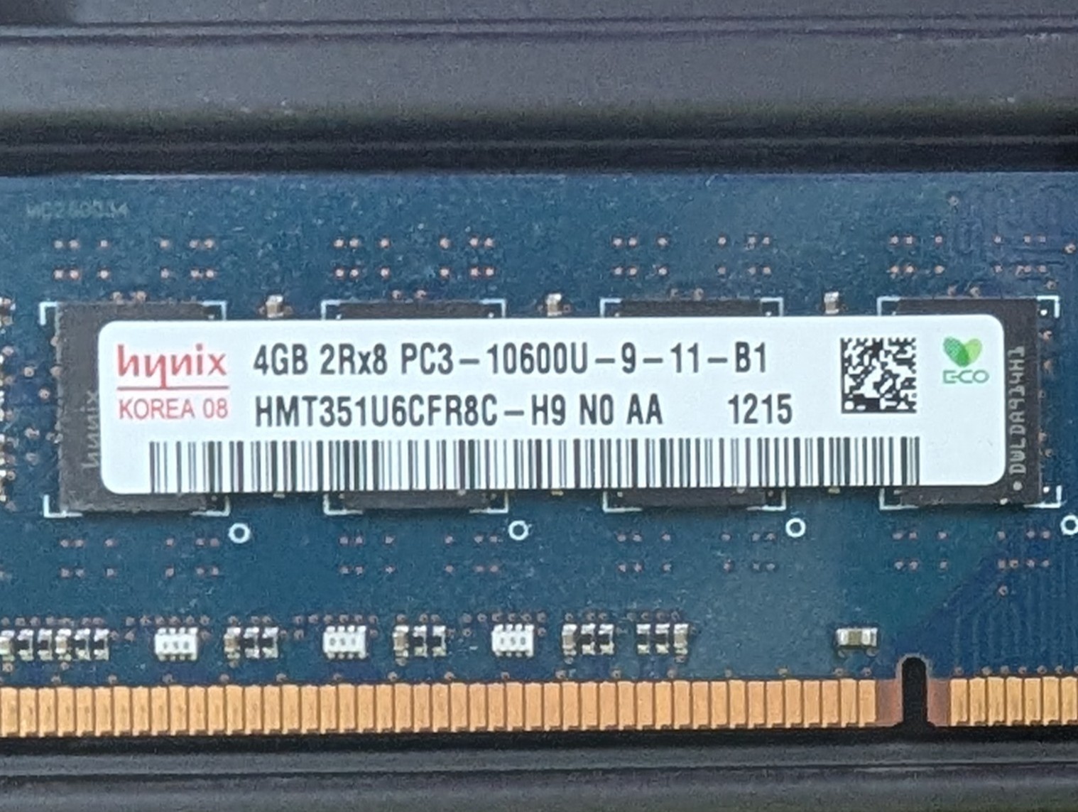 Hynix 4GB 2Rx8 PC3-10600U DDR3-1333 Desktop Memory RAM HMT351U6CFR8C-H9