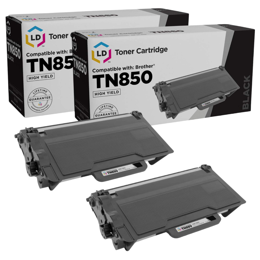 LD Compatible TN580 2PK High Yield Black Toner for Brother DCP-L5500DN DCP-L5600