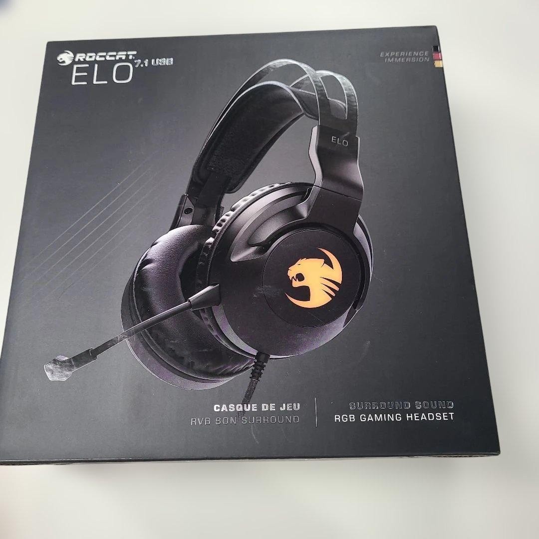 ROCCAT Elo 7.1 USB Gaming Headset RGB Lighting Surround Sound PC Mint